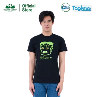 ห่านคู่ เสื้อยืด Halloween พิมพ์ลายแฟรงเกนสไตน์