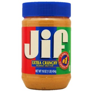 ﻿JIF Extra Crunchy Peanut Butter จิฟ เนยถั่ว ชนิดหยาบ 454g.