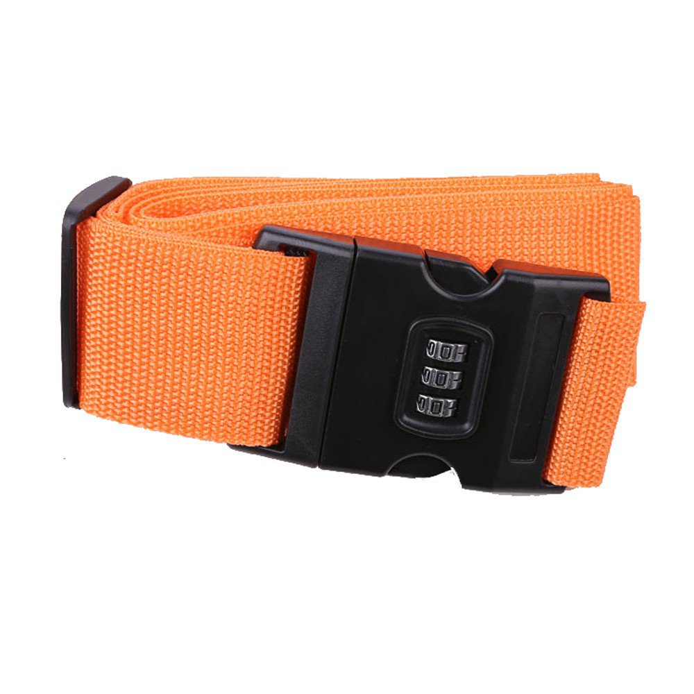 Adjustable Lockable Luggage Strap With Combination Lock – Tie Down Belt Buckle By Roadeavour