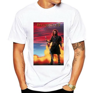 เสื้อยืดวินเทจใหม่ เสื้อยืดลําลอง แขนสั้น พิมพ์ลายโปสเตอร์ภาพยนตร์ Braveheart สไตล์เรโทร คลาสสิก คุณภาพสูง สําหรับผู้ชาย