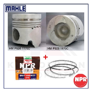 MAHLE ลูกสูบ+แหวน NPR สำหรับ HINO SS631 รุ่นเครื่อง EF750-R