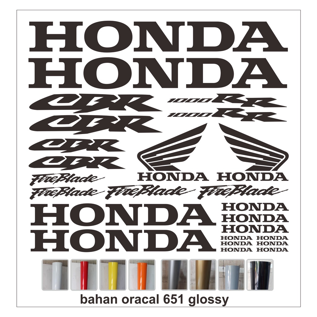 สติ๊กเกอร์มอเตอร์ไซค์ Honda cbr/สติ๊กเกอร์ Spongesor/1000RR ชุดสติ๊กเกอร์มอเตอร์ไซค์