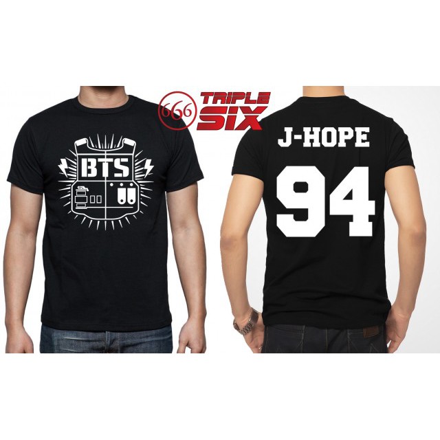 TRIPLESIX - เสื้อยืด - Kpop BTS BangTan Boys Army - JHOPE - สีดํา