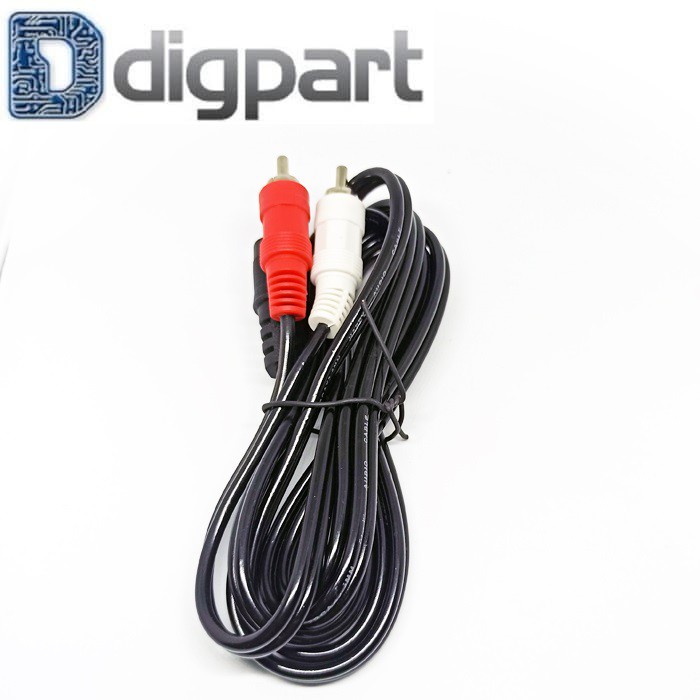 2 in 1 Aux Cable Jack Audio 150 cm RCA 2 IN 1 ถึง Mini Stereo Male 3.5m