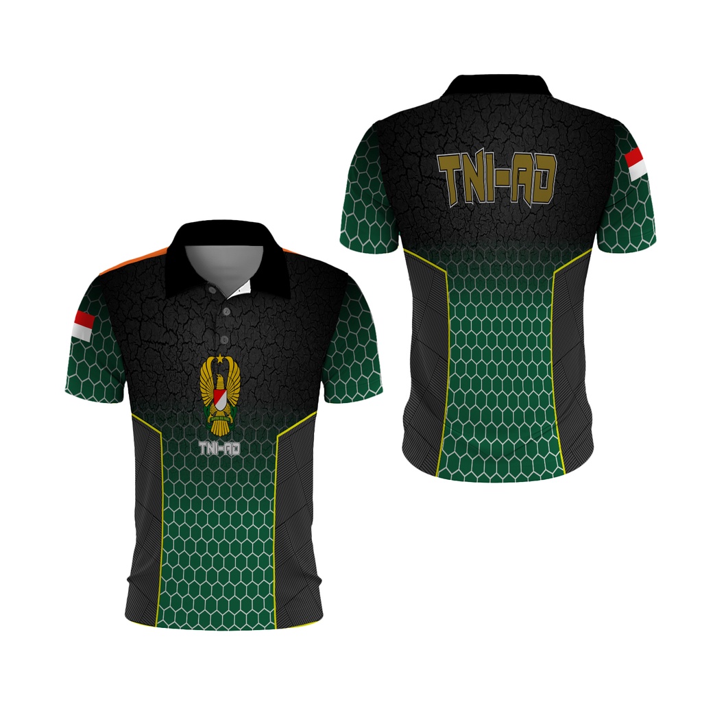 TiniShop || เสื้อโปโลผู้ชาย TNI AD / เสื้อคอปก TNI AD พิมพ์เต็มล่าสุด