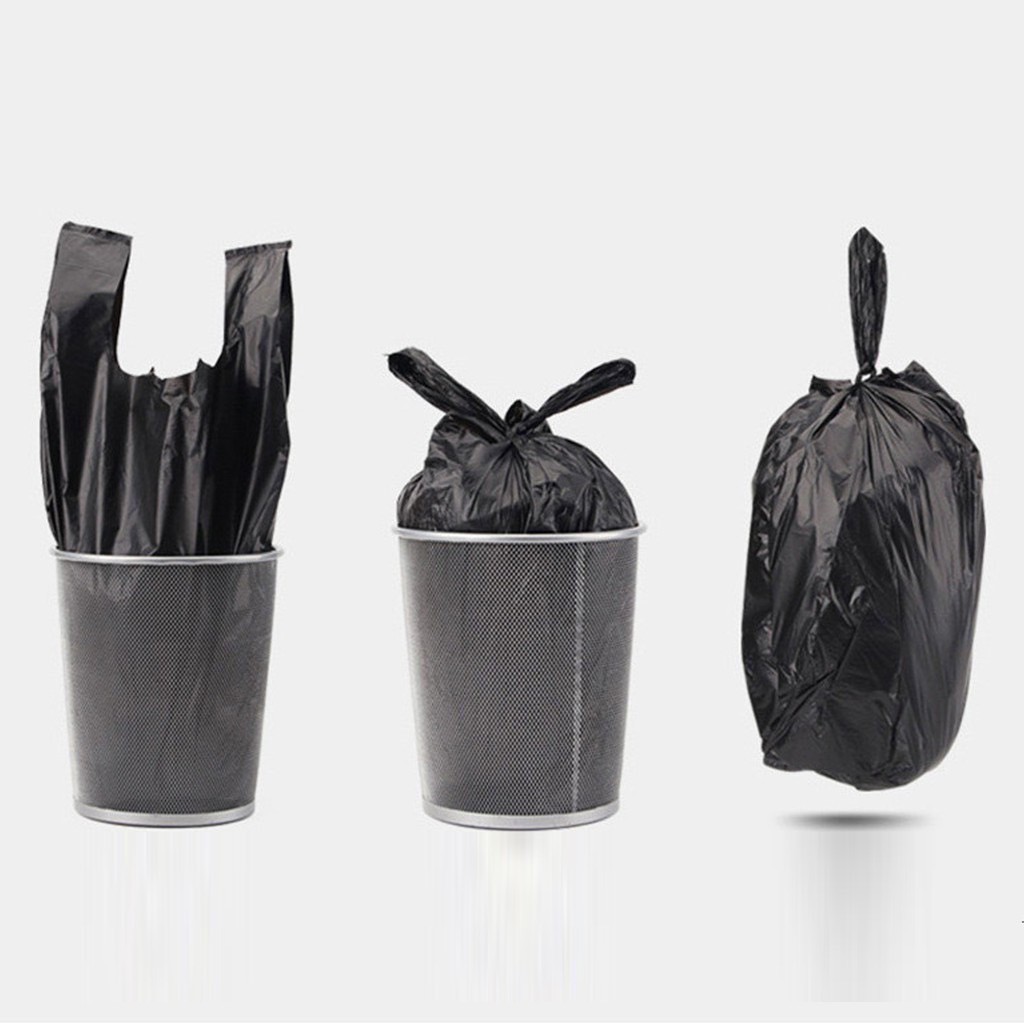 ถุงขยะหูหิ้ว ขนาด 45x60 เซนติเมตร ผลิตเม็ดพลาสติก PE บางแต่เหนียว 1 ม้วนมี 20 ใบ ถุงขยะหูหิ้ว ถุงขยะ