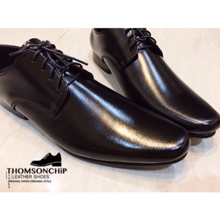 LEATHER BLACK SHOES รองเท้าหนังแท้