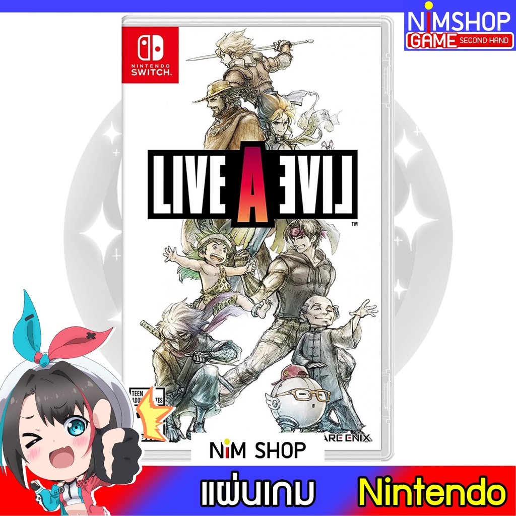 (มือ2) Nintendo Switch : Live A Live แผ่นเกม มือสอง สภาพดี