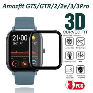 ฟิล์มกระจกนิรภัยกันรอยหน้าจอ 3D ขอบโค้ง สําหรับ Maimo Watch Huami Amazfit GTS4 GTR 4 GTS 2 2e 2mini GTR2 2e 3 3pro