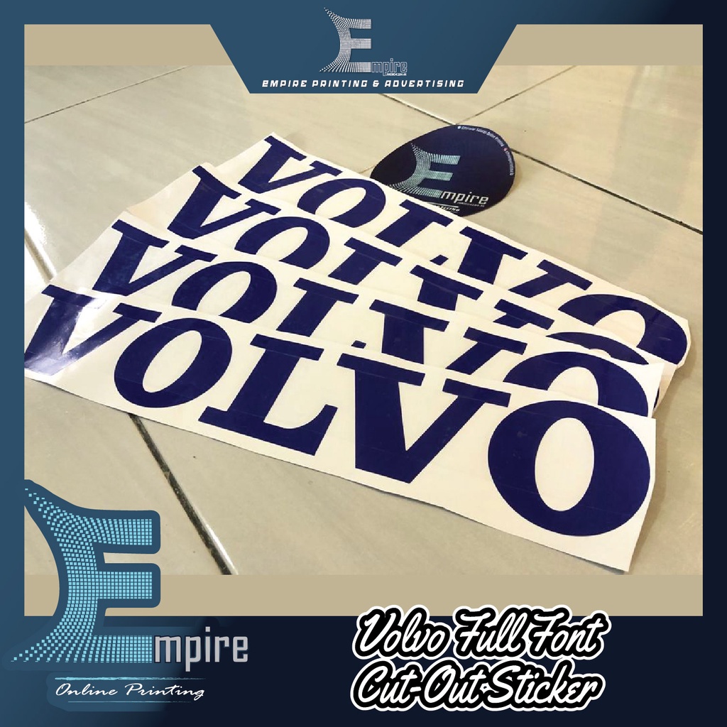 New Volvo Full Fon Cut-Out Sticker Lori Truck Sticker +