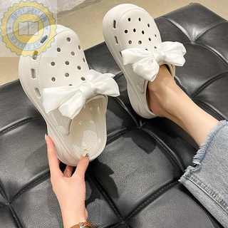 crocs แท้ รองเท้า crocs แท้ ตัวติดรองเท้า crocs รองเท้าหัวโต baoji ตัวติดรองเท้าหัวโต รองเท้าหัวโตผู้ชาย♘﹊▪โบว์โบว์รูรอง