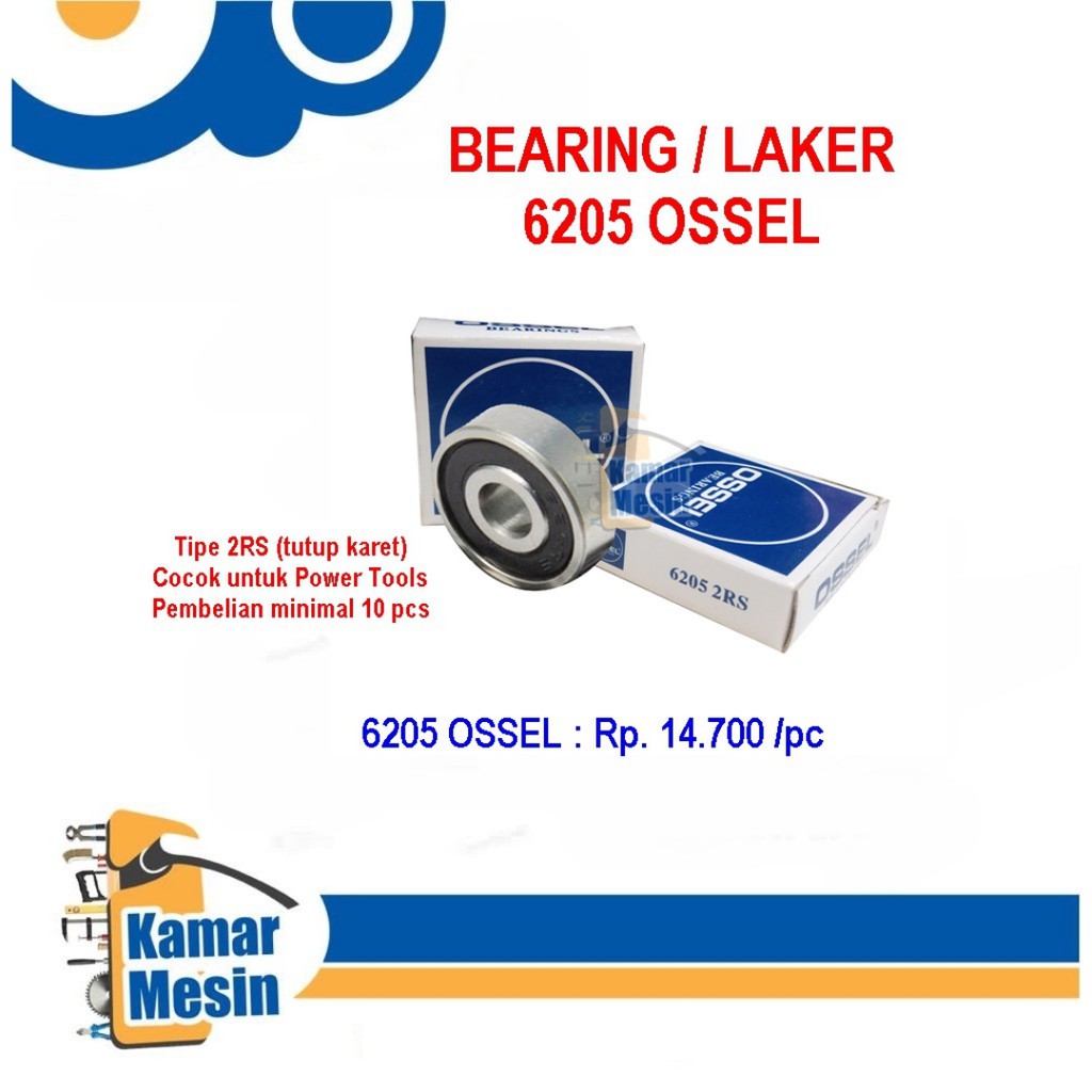 แบริ่ง 6205 Ossel Bearing 6205 2RS Ossel Laker 6205 Ossel