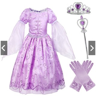 ชุดราตรีเด็ก Rapunzel Dress ชุดเด็ก รุ่นเจ้าหญิงราพันเซล