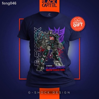 ﹊✽❇พร้อมสต็อก! [BAJU / TSHIRT JAM GSHOCK TRANSFORMERS MASTER NEMESIS PRIME] เสื้อยืดขายดี UNISEX