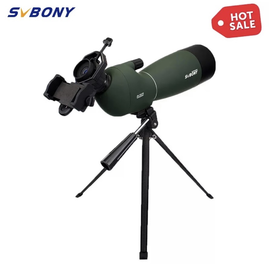 ส่ง🇹🇭 SVBONY SV28กล้องโทรทรรศน์ 25-75x70 Spotting Monoculars กล้องส่องทางไกลที่มีประสิทธิภาพ Bak4 FM
