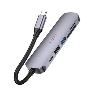 Hoco HB28 /HB14 Easy display HUB Type-C เป็น HDTV+ USB3.0 + USB2.0 + SD + TF + PD เข้ากันได้กับระบบปฏิบัติการส่วนใหญ่