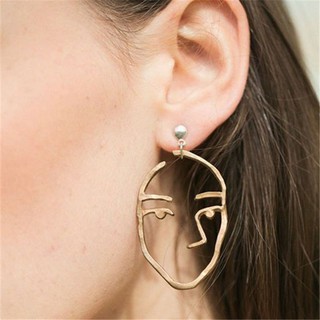 Faced earrings