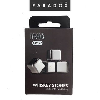 Paradox พาราด็อกซ์ น้ำแข็งสแตนเลส 4ชิ้นคลาสสิค  WHISKY STONE SET 4 PCS CLASSIC