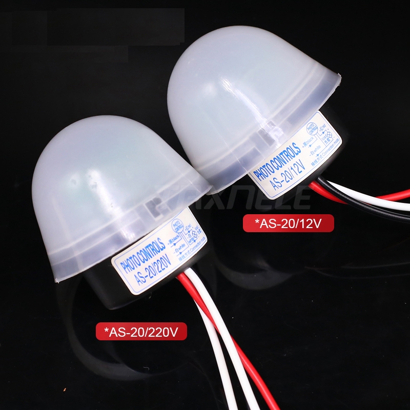 1pcs as-20 Sensitive Auto Photo Switch On Off Photocell Street Light Switch DC AC 220V 10A Electroni