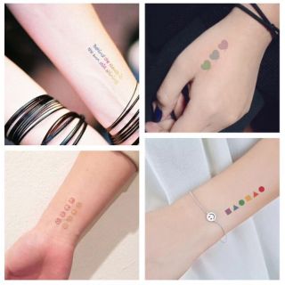 แทททูสตื๊กเกอร์ rainbow 🎁newjami0000 ลด 80 บาท
