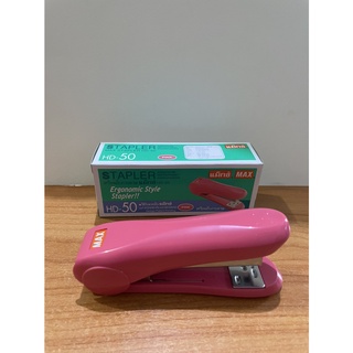 เครื่องเย็บ MAX HD-50 (STAPLER) คละสี มี 3 สี คือสีฟ้า สีชมพู สีเทา