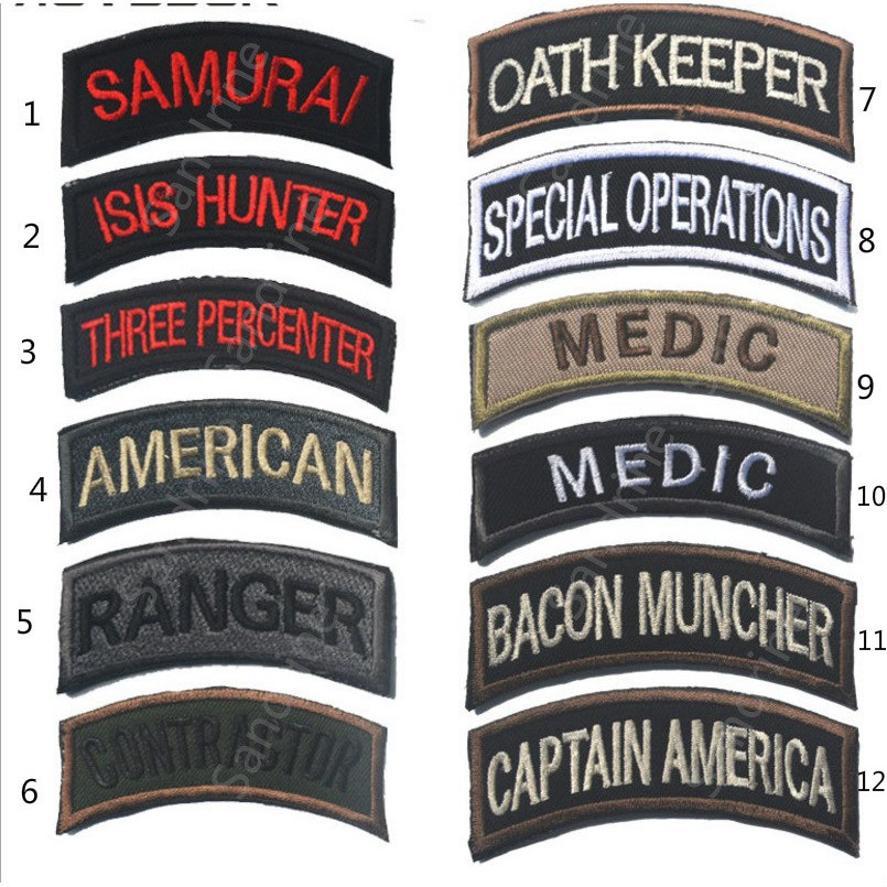 Medic Ranger Embroiderey ยุทธวิธีทหาร Morale แพทช์ป้าย Combat Emblem Applique สําหรับเสื้อผ้า