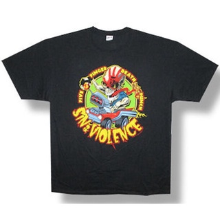 [COD]Gildan เสื้อยืด แบบนิ่ม พิมพ์ลาย Five Finger Death Punch Sin &amp; Violence 2013 Tour สีดํา สําหรับผู้ชาย