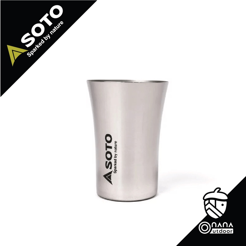 SOTO แก้วเบียร์ Stainless Steel Beer Cup 300ml