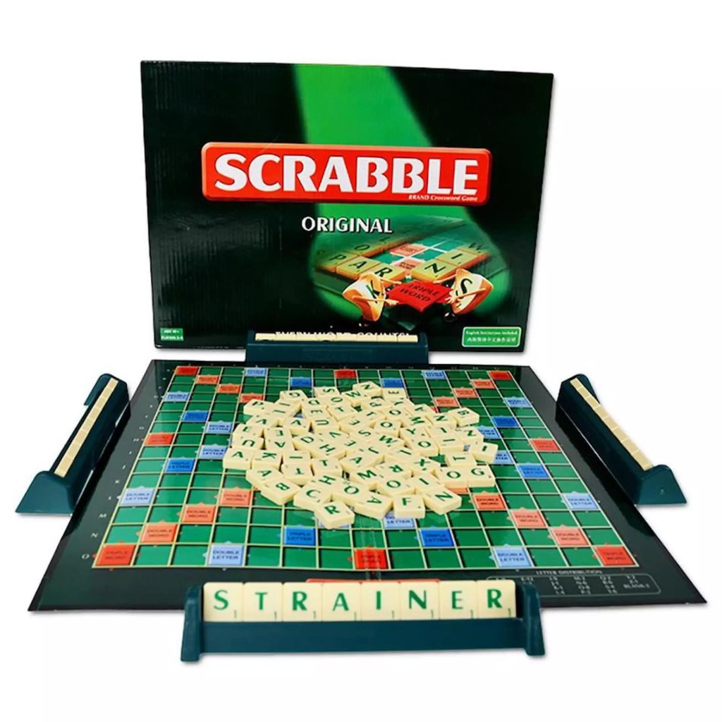 corcai บอร์ดเกม Scrabble เกมต่อศัพท์ภาษาอังกฤษ Crossword  ฝึกคำศัพท์ เกมสนุก เกมครอบครัว