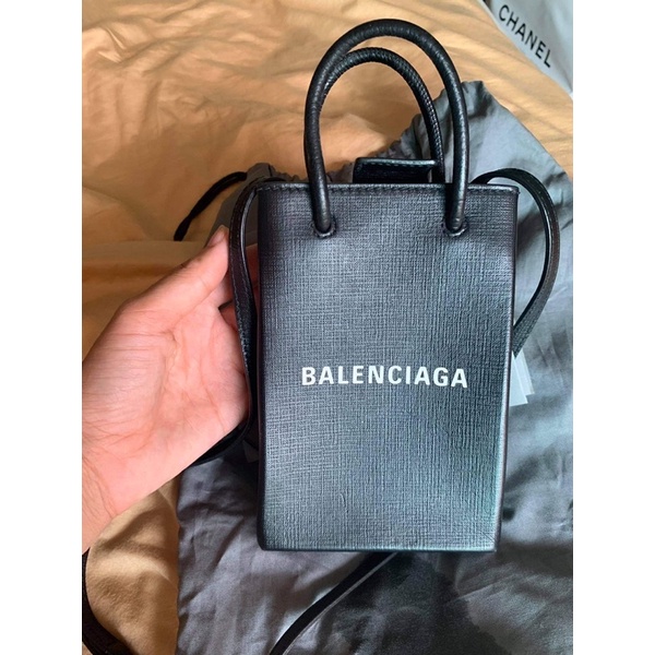 Balenciaga Shopping Phone holder bag(มือสอง)