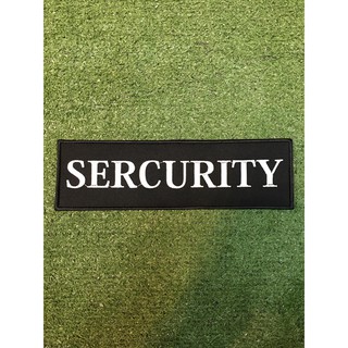 อาร์มSECURITYแบบติดด้านหลังเสื้อแบบมีตีนตุ๊กแก