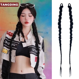 【COD Tangding】วิกผมหางม้าถักเปีย Dreadlocks 1/2 ชิ้น