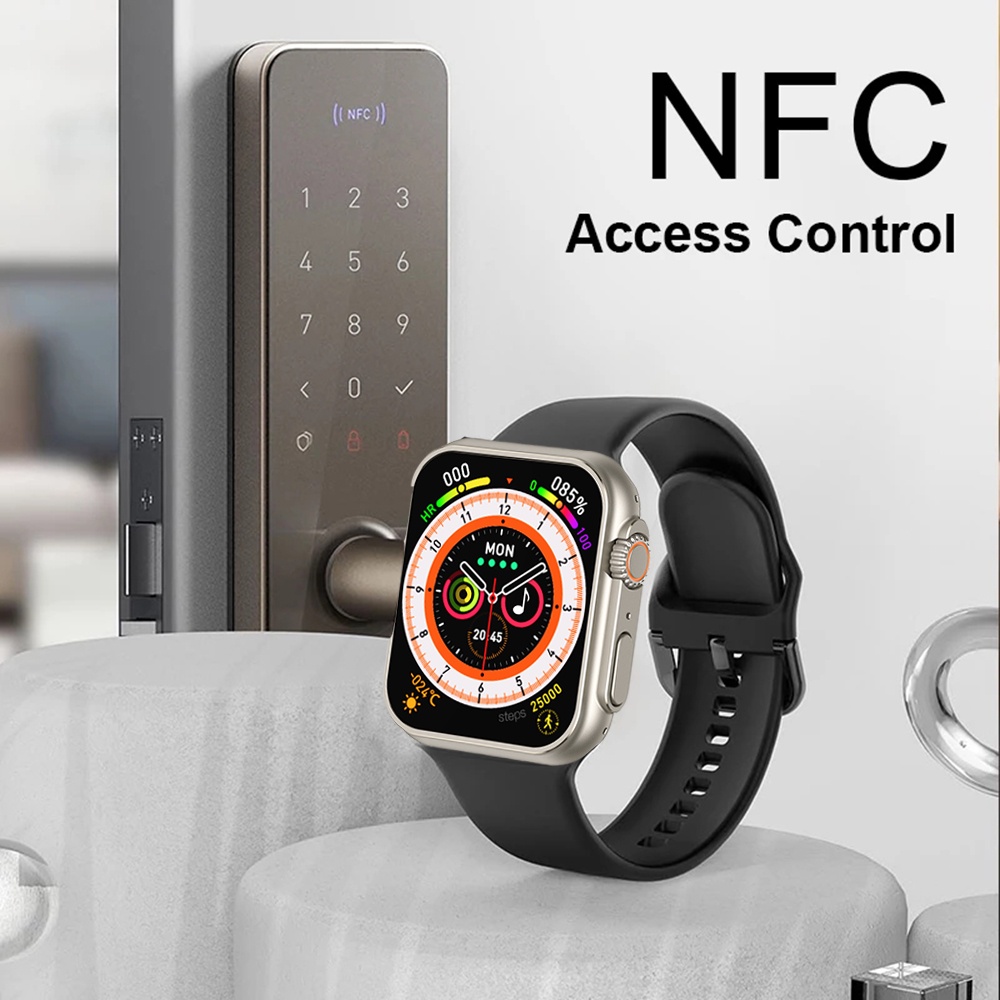 นาฬิกาข้อมือสมาร์ทวอทช์ Iwo Series 8 N8 Ultra NFC ไร้สาย ชาร์จ BT Pk Ultra S8 HW8 Max สําหรับผู้ชาย ผู้หญิง