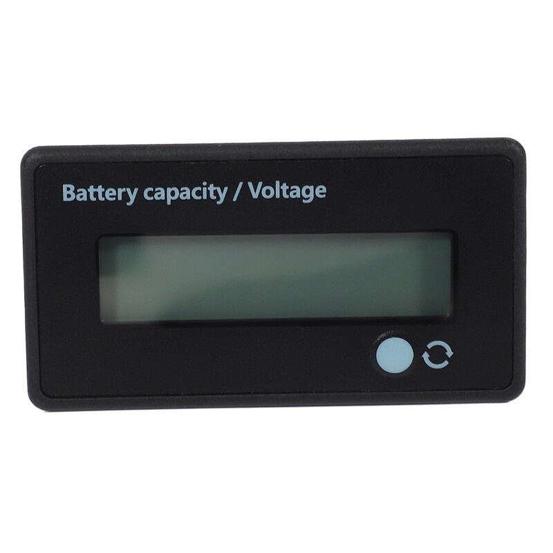 12V 24V 36V 48V Battery Meter, Battery Capacity Voltage Indicator, Lead-Acid &amp; Lithium Ion Battery Charge Discharge Moni