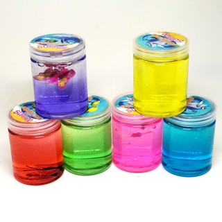 สไลม์ สลาม Slime กลิ่นหอม ไม่ติดมือ ขวดกลม พร้อมส่ง -ขวดกลม-