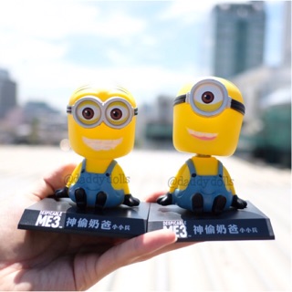 โมเดล Dave &amp; Carl ท่านั่ง ส่ายหัว 5นิ้ว Minion Minions มินเนี่ยน