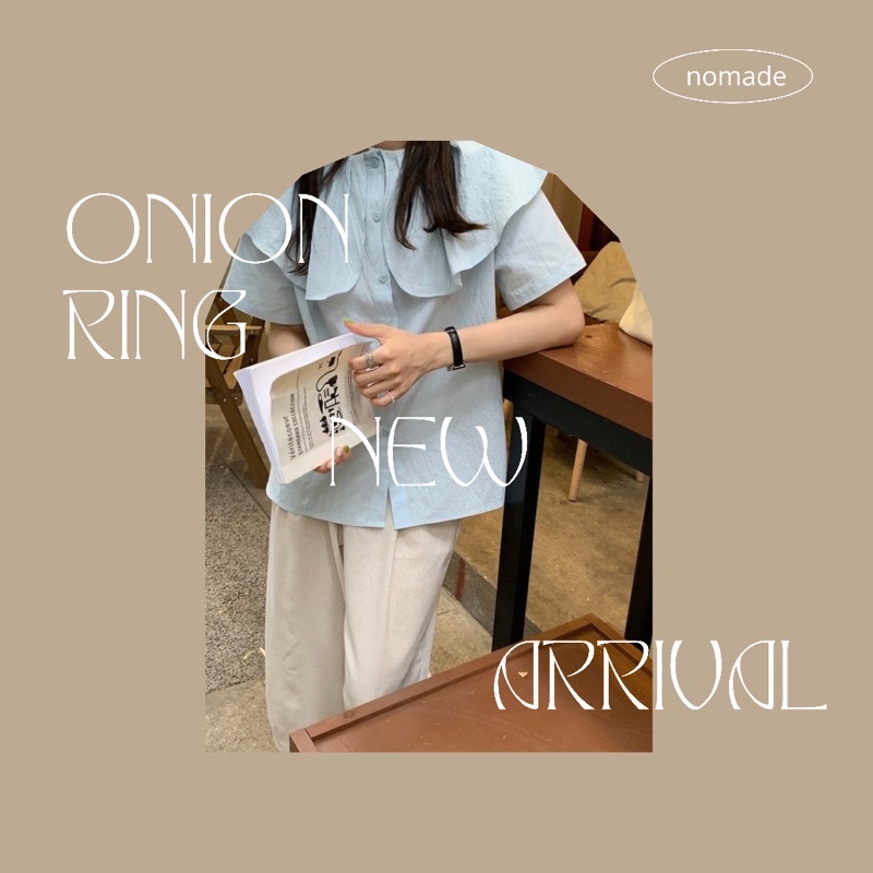 onion ring blouse พร้อมส่ง !
