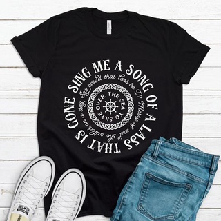 เสื้อยืด พิมพ์ลาย Sing Me A Song Skye Boat Outlander Book Series สําหรับผู้หญิง