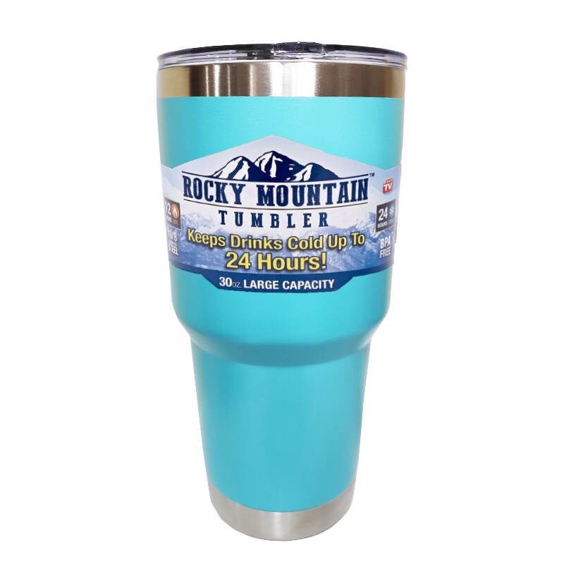 Rocky Mountain Tumbler แก้วเก็บความเย็นได้นาน 24ชั่วโมง คุณภาพเหมือน Yeti ขนาด 30 ออนซ์ พร้อมฝากันน้ำหก (ใส่หลอดได้)