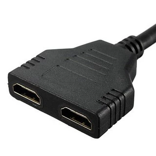 🚀ส่งเร็ว🚀 สาย แปลงสัญญาณ Y HDMI 1เครื่อง ออก 2จอ 1080P HDMI Male to 2x HDMI Double Female Y Splitter Adapter Cable Lead