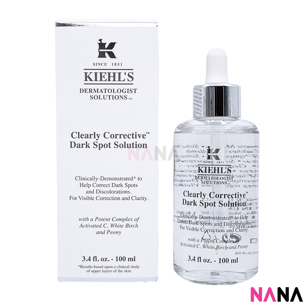 Kiehl's Clearly Corrective Dark Spot Solution 100ml/3.4oz เซรั่มลดเลือนจุดด่างดำและลดรอยสิว 100 มิลลิลิตร