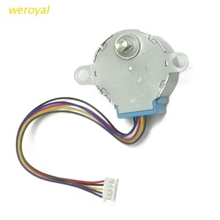 Weroyal สเต็ปมอเตอร์เกียร์ 4 เฟส 5 สาย DC 5V 12V 24BYJ48 CNC ประสิทธิภาพสูง ขนาดเล็ก