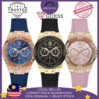 [100% Original &amp; FREE BRACELET] Guess Limelight Crystal Chronograph Sport Women Ladies Watch W1053L1 W1053L3 W1053L7