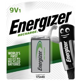 ถ่านรีชาร์จ Recharge 9V Energizer(USA)แท้ มีมอก. (NH22) Pack1 (มียี่ห้อSpaแทนค่ะ)
