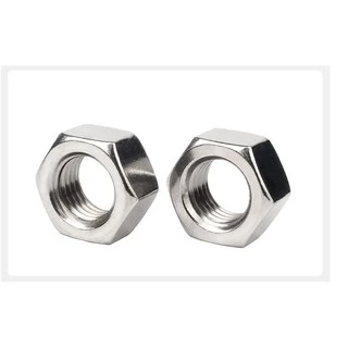 หัวน็อต ตัวเมีย หกเหลี่ยม สแตนเลส 304 เกลียวหุน หยาบ 5/32 3/16 1/4 5/16 3/8 7/16 / Hex Nut UNC Thread SUS304