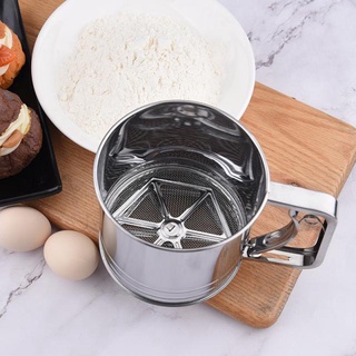 cherry แก้วสแตนเลสร่อนแป้ง Cup Stainless Flour Sifter