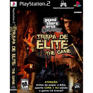 แผ่นเกมส์PS2 GTA Tropa de Elite mod SAN PS2 เกมเพล2 แผ่นplay2 Grand Theft Auto ps2