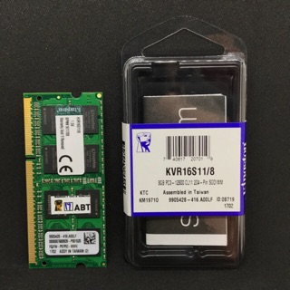 Ram Kingston KVR For Notebook Bus 1600 NB DDR3 8GB ( KVR-16S11/8WP ) **ของใหม่**