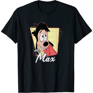 เสื้อยืดผ้าฝ้ายพรีเมี่ยม เสื้อยืด พิมพ์ลายภาพยนตร์ Disney A Goofy Her Max  และคู่รัก