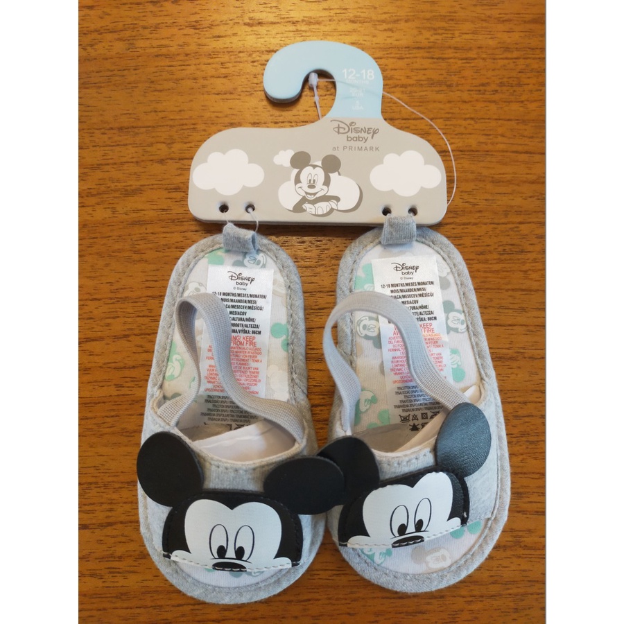 รองเท้าแตะ Disney BABY PRIMARK MICKEY SILVER MOTIF